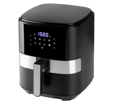 Freidora Sin Aceite GADNIC Digital 1000W 6.5 LITROS Control Táctil + Pinza + Set de Cocina 6 Piezas Fibra de Trigo